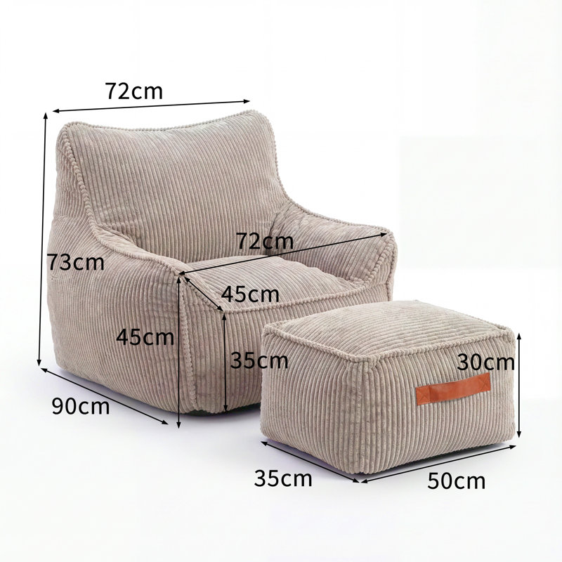 Corduroy Bean Bag Set