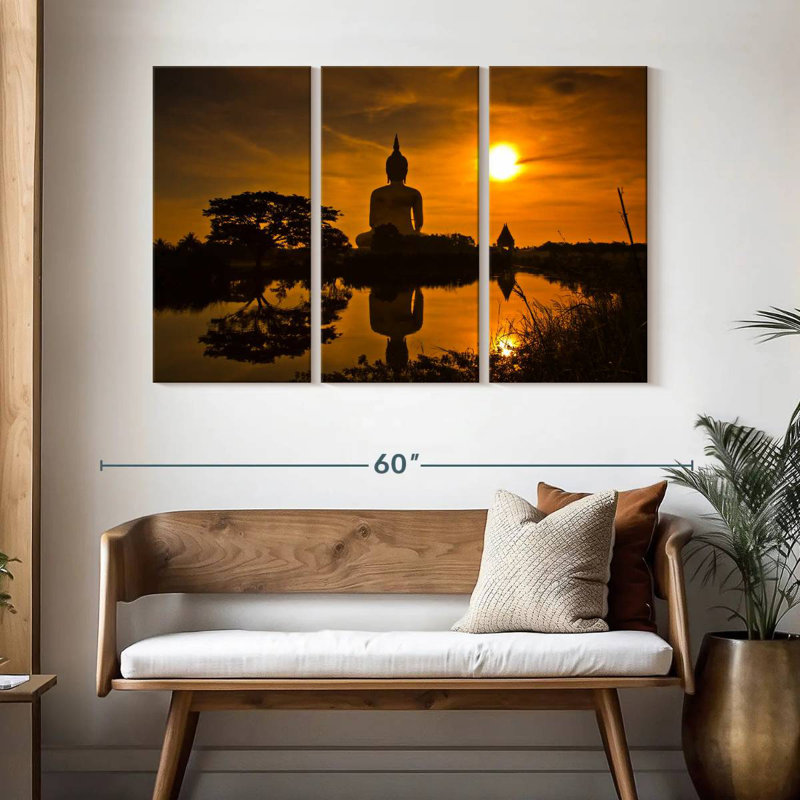 Adella Sunset Buddha, 32" H x 50" W