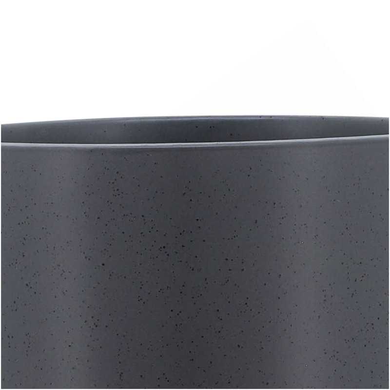 PLATEAU 8 "AVEC SUPPORT EN BOIS, GRIS MAT, H 9 po x l 8 po x P 8 po