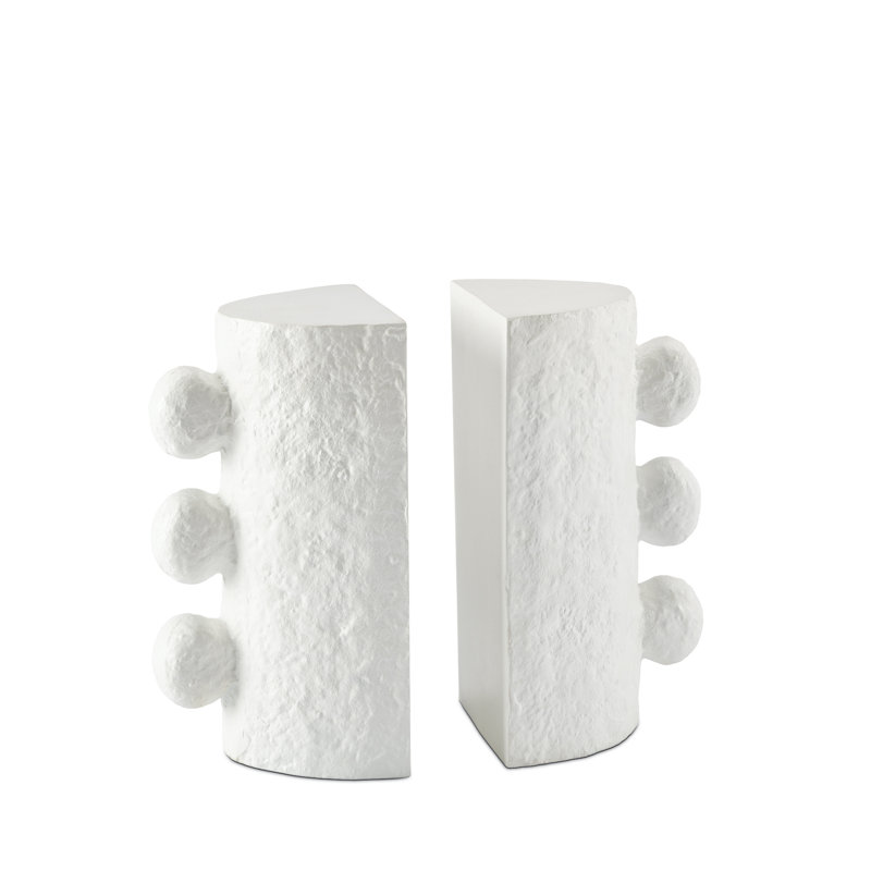 Sanya Bookend Set, White