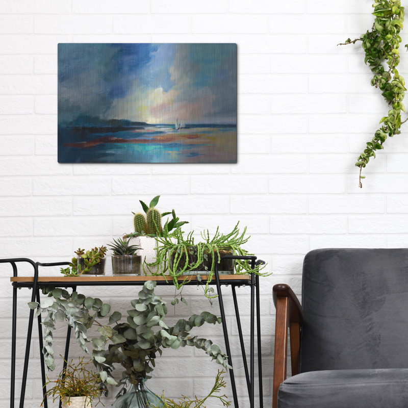 «Ultramarine Sea And Sky» par Silvia Vassileva, H 12 po x l 16 po