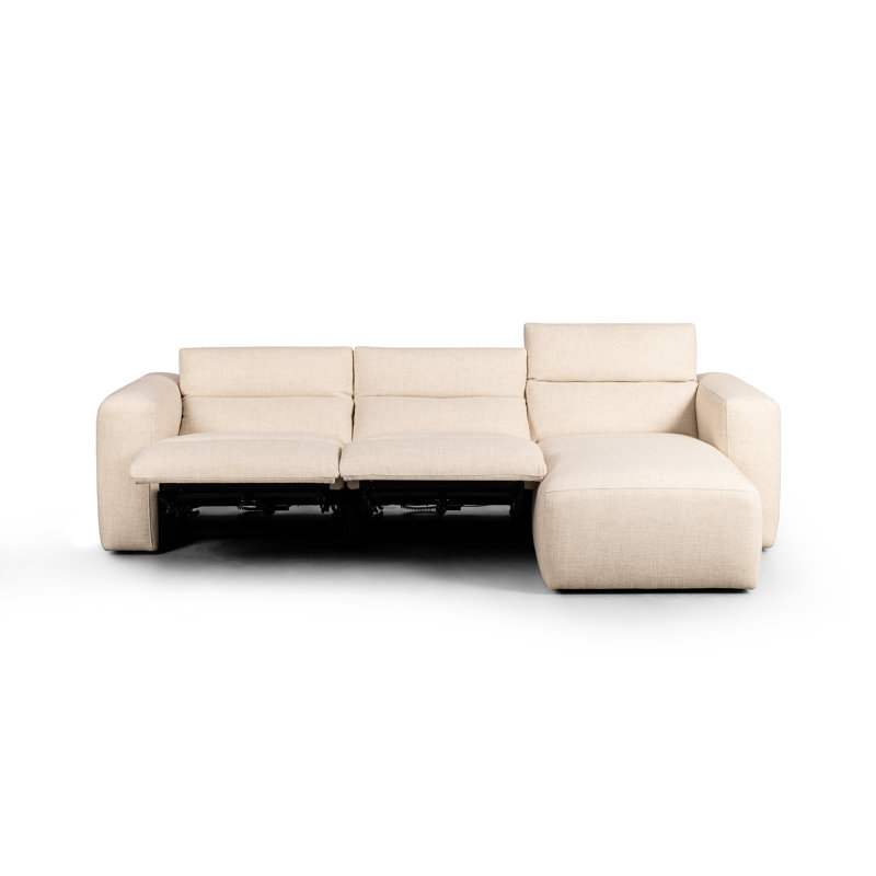 Radley 3 - Piece Upholstered Sectional, Right Hand Facing, Antigo Natural Polyester Blend