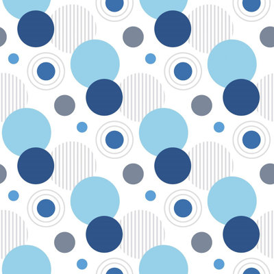 Geometric Circles Peel & Stick Wallpaper N016068