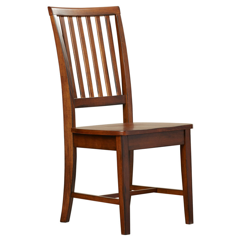Arv 39'' H Solid Wood Side Chair, Chestnut