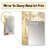 Minimal Gold And Beige Abstract River III - Northern Lights Large Mirror, Traditional Unique Wall Mirror Decor, Printed Metal Art-1482996054