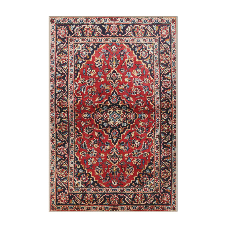 Tapis oriental rouge / bleu marine Dougie, Rectangle 8 pi x 12 pi