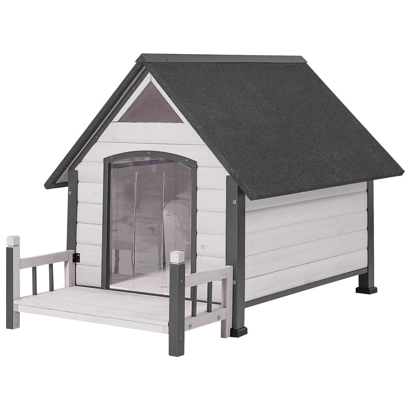 Niche pour chien Dawnie, H 32,6 po x l 32,9 po x P 45 po, Blanc