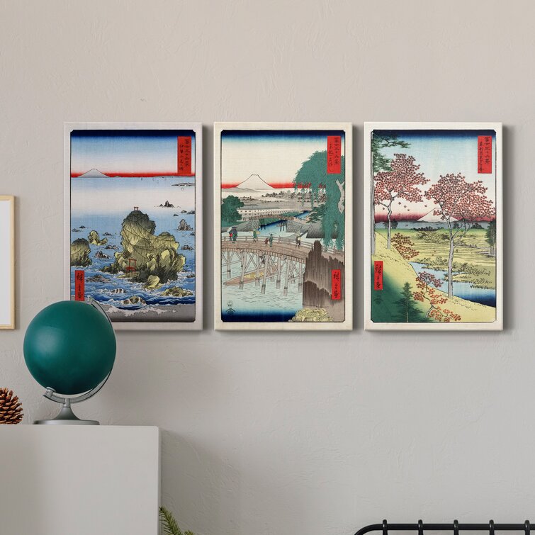 Winston Porter Futami Bay In Ise Province Framed On Canvas 3 Pieces ...