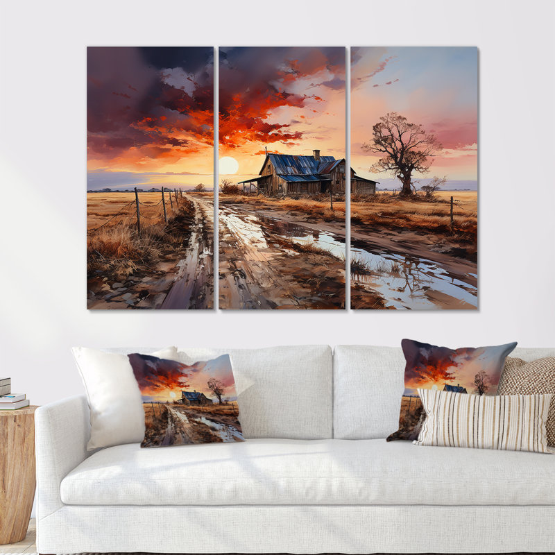 Ensemble de décorations murales Sunrise, H 40 po x l 60 po x P 1 po