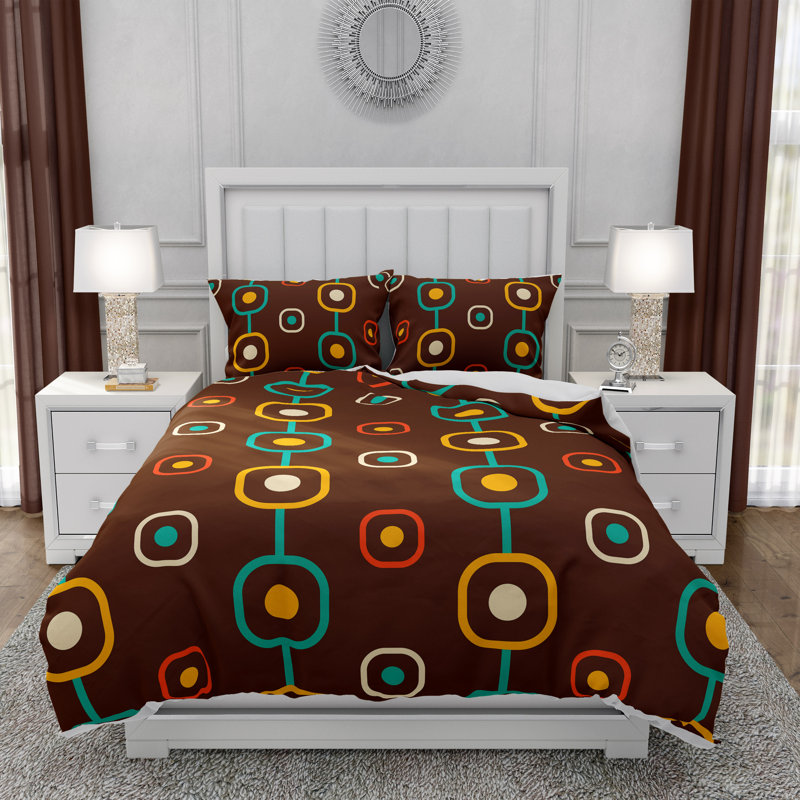Abstract Duvet Cover, King Duvet Cover + 2 King Shams