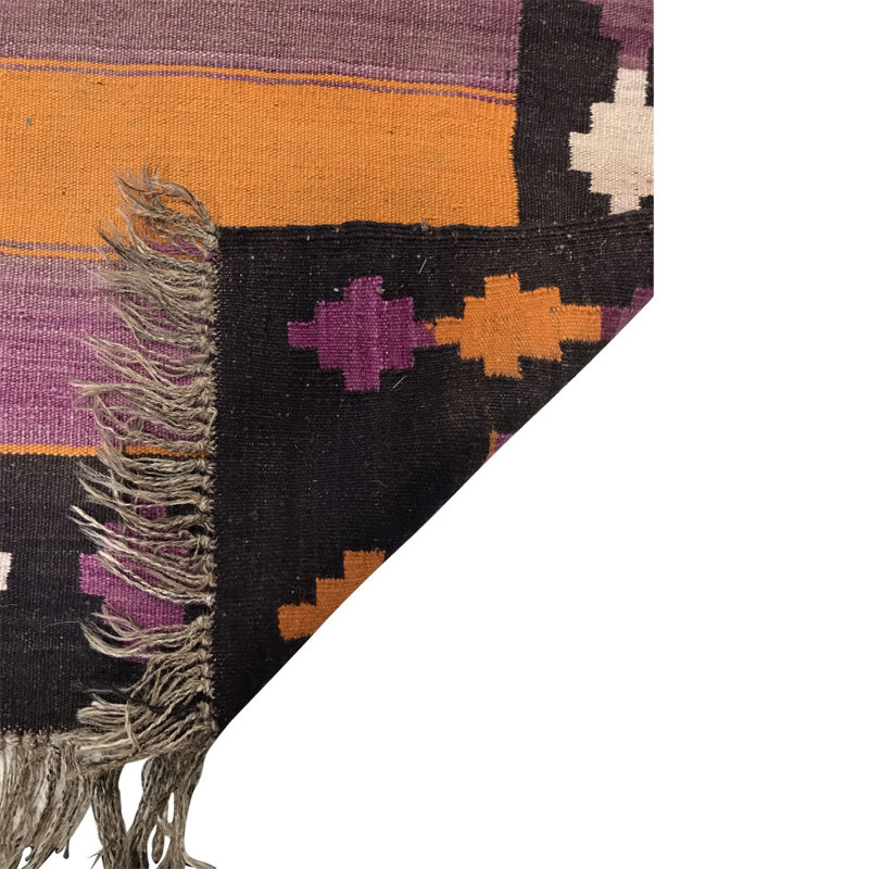 Tapis mauve / orange Ghelim