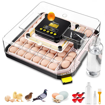 48 Egg Incubator For Hatching Eggs With Auto Egg Turning, Precision Temp & Humidity Control, 360°Viewing, Egg Candler, Incubator For Chicken Eggs/Duck/Quail,Ideal For Farm/School/Lab,