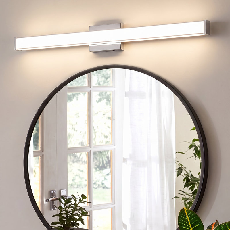 Applique murale moderne pour salle de bain, luminaire DEL 3 CCT à intensité variable, éclairage linéaire au-dessus du miroir