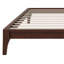Base de lit plateforme en bois avec support en lattes de bois-116194054