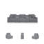 Canapé modulaire inclinable électrique 5 pièces Bodie