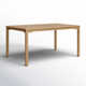Sonlin 59'' Teak Outdoor Dining Table