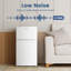 Mini réfrigérateur compact avec congélateur à 2 portes avec température réglable et faible bruit pour appartement, dortoir, bureau, blanc-108687601