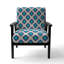 Fauteuil d'appoint rembourré à motif Ikat Ogee