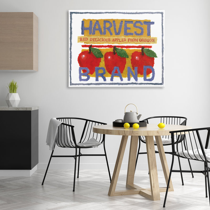 «Oregon Harvest Apples», art mural sur toile par Nancy Overton, H 36 po x l 48 po