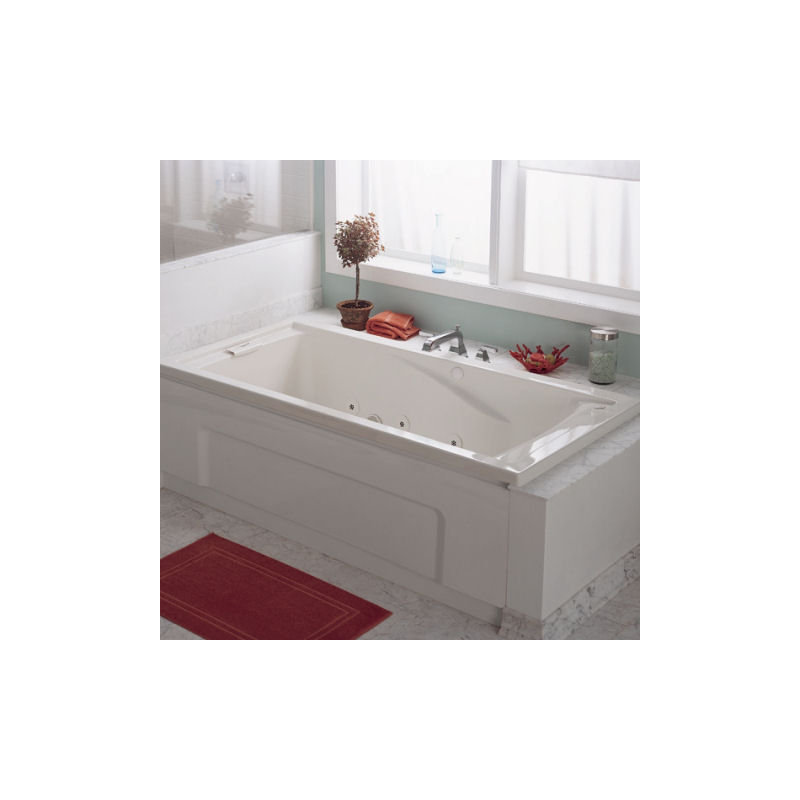 Evolution 72'' x 36'' Undermount Acrylic Bathtub, Artic White