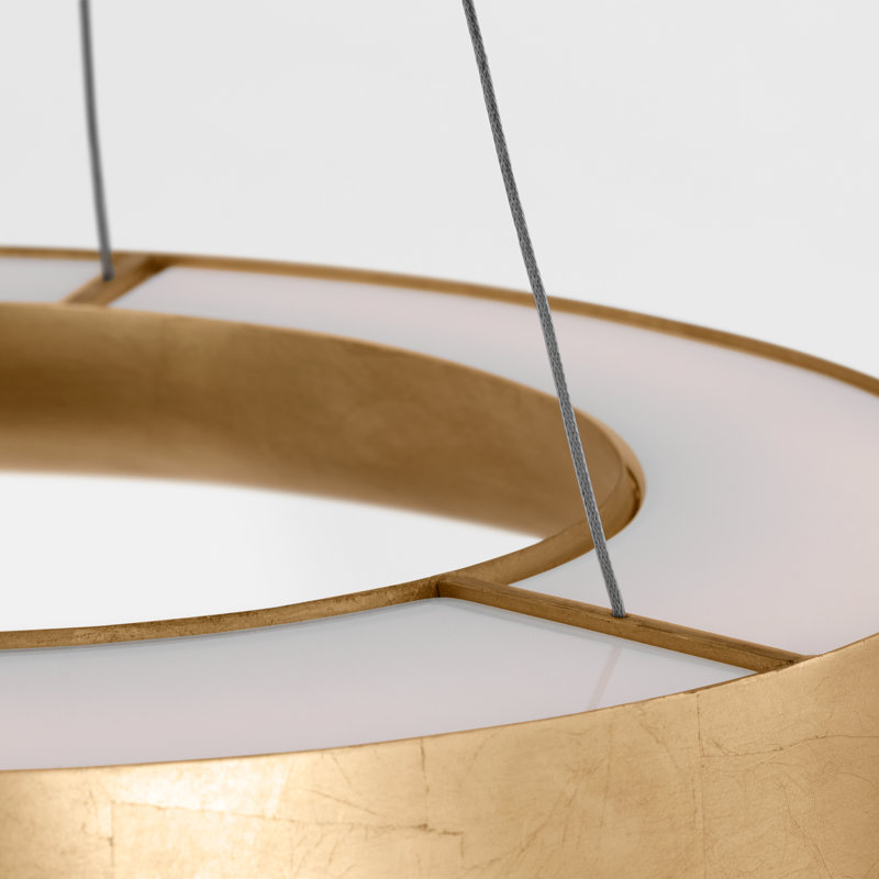 Neptune 6 - Light LED Chandelier, Gild, Gold