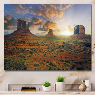 " Sunrise On Monument Valley "
