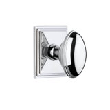 Grandeur Concealed Screw Mechanism Oval Knob with Square Rosette