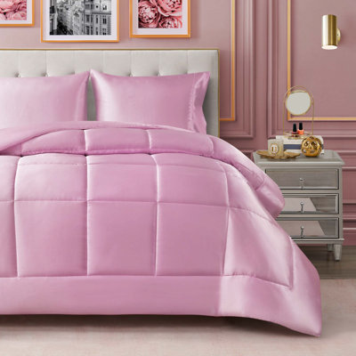 Juicy Couture Pink Satin Down Alternative Comforters