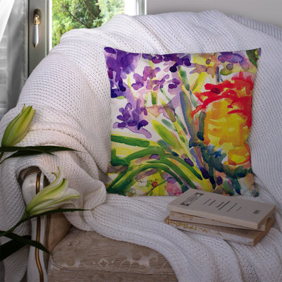 Coussin décoratif intérieur/extérieur fleur