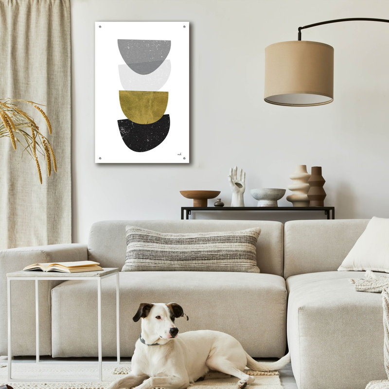 «Balance 2 Bg» par Moira Hershey, art mural en verre acrylique, H 36 po x l 24 po x P 0,2 po