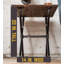 Ensemble de table de bout robuste en acier noir