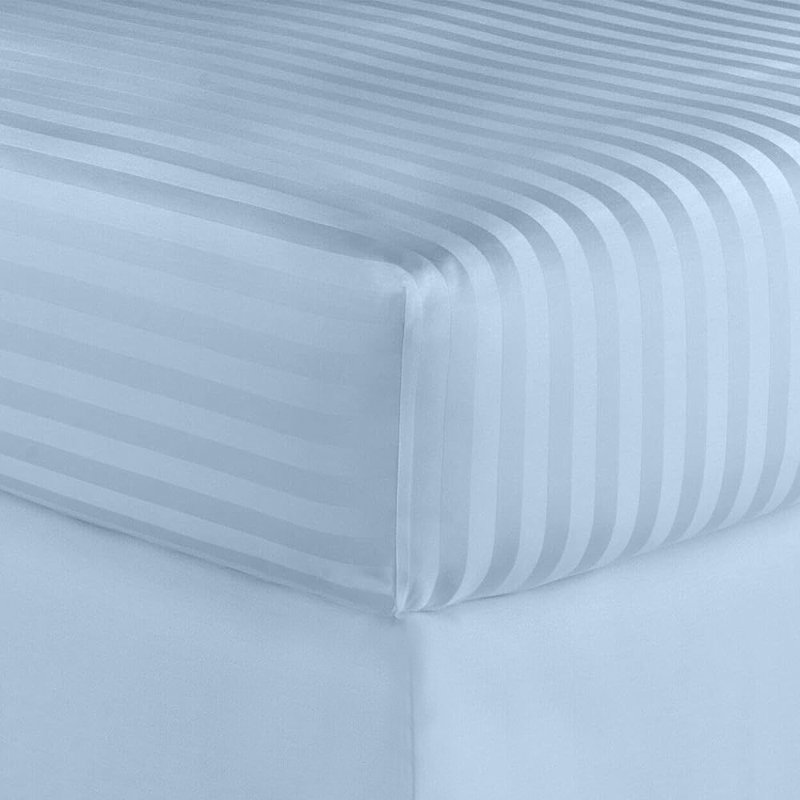 Ensemble de draps en coton de qualité égyptienne 600 fils, Turquoise, Double + deux taies d'oreiller standard