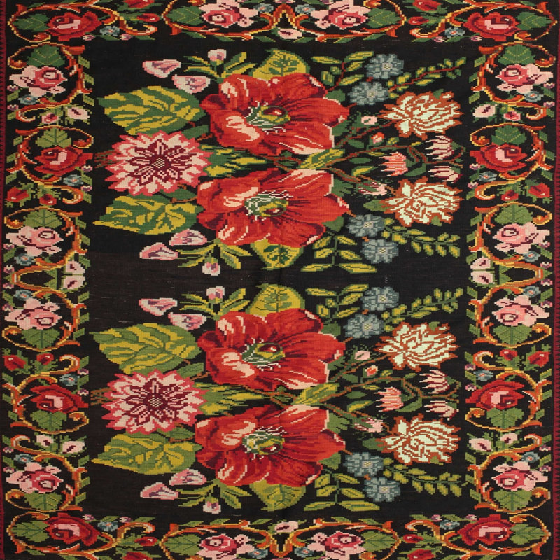 Sherrodsville Floral Indoor Rug, Square 6'