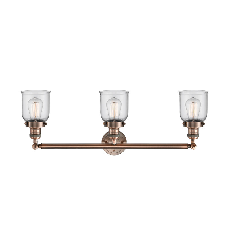 3 - Light Dimmable LED Bath Bar, Antique Copper