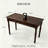 47" Solid Pine Wood Writing Desk with 2 Drawers and Turned Legs
