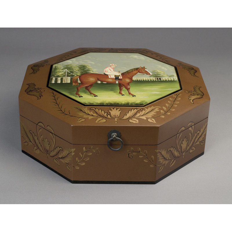 Horse and Rider Octagonal Decorative Box