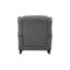 Chaise berçante Fabien, tissu gris
