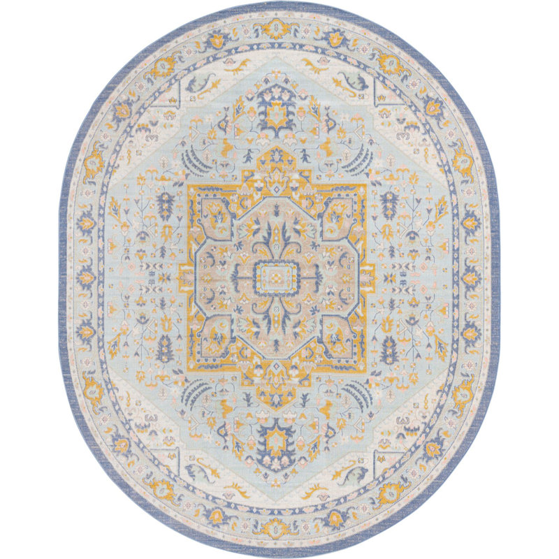Matthei Oriental Indoor Rug, Oval 8' x 10'