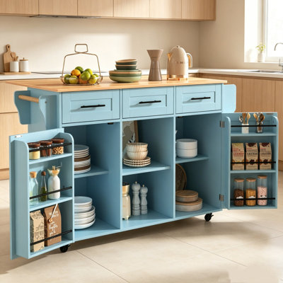 139 cm W Kitchen Island with Top