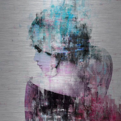 " The Blue Scarf " Painting Print
