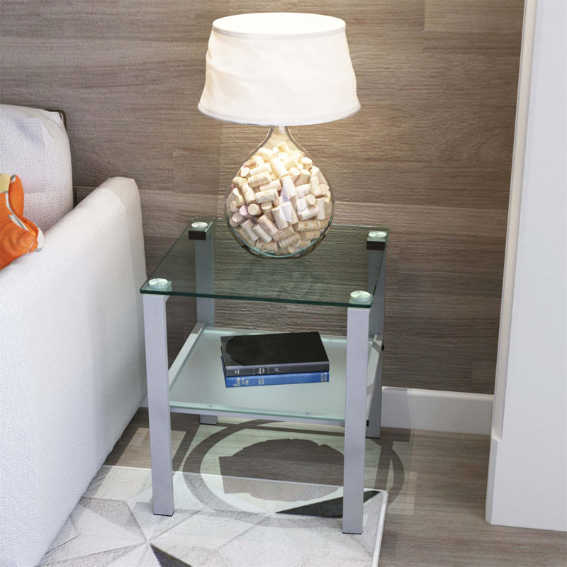 Table de bout Mukram, Clair, 2, Gris