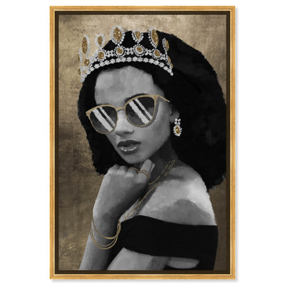 Princesse dorée - peinture sur toile