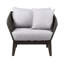 Fauteuil club d'extérieur en bois d'eucalyptus Chakiya-1309580829