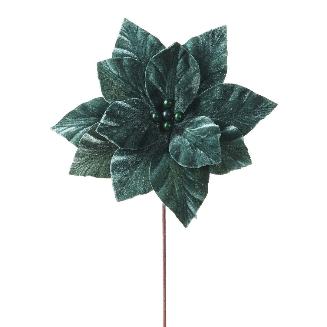 Sage Green Artificial Poinsettia Flower, 26 cm