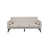 100 % lin beige / gris clair est en rupture de stock