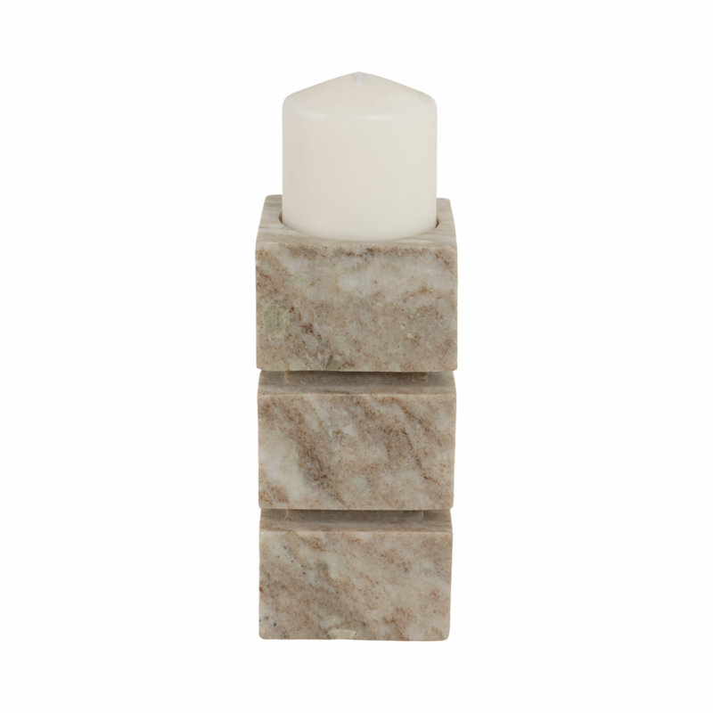 Pillar Candle Holder, 8" H x 4" W x 4" D