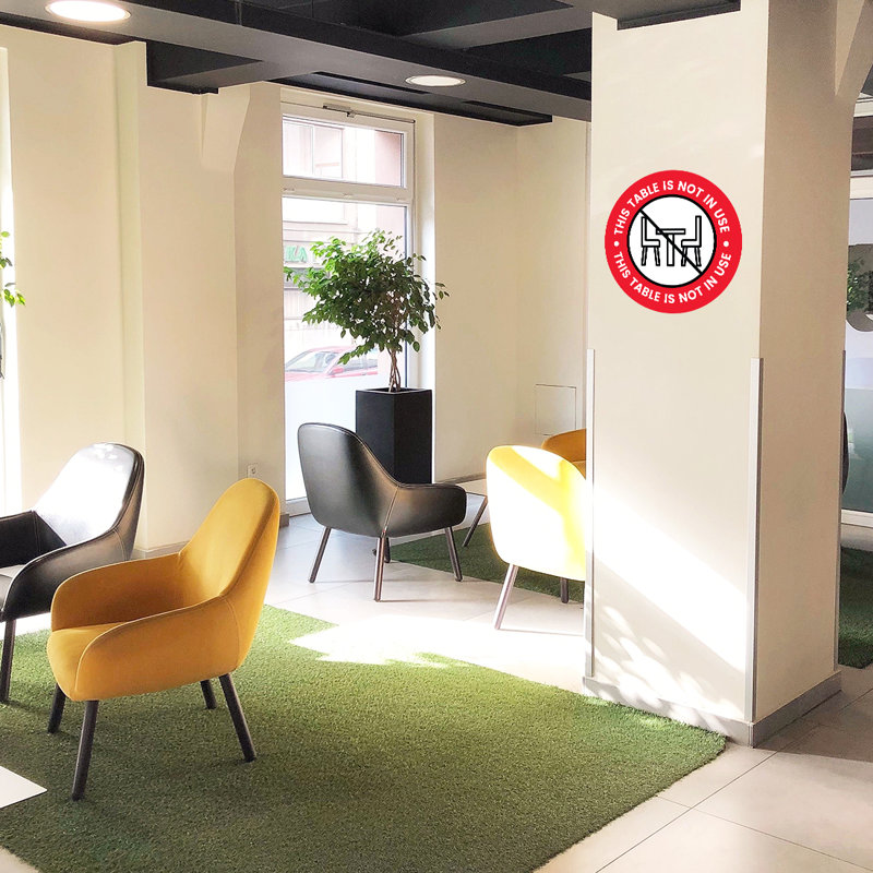This Table is Not in Use Business Sign