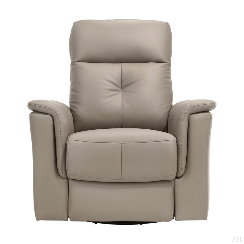 Fauteuil inclinable, pivotant et rembourré en cuir, fauteuil de luxe, fauteuil de confort, 1 pièce, confort moelleux, Vert