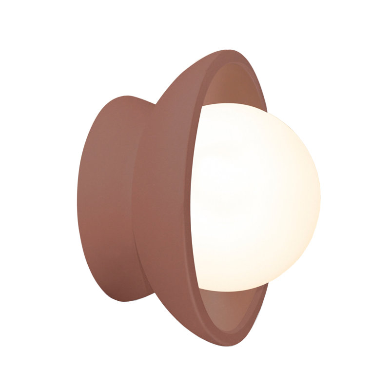 Baleskie Ceramic Flush Mounted Sconce, Canyon Clay