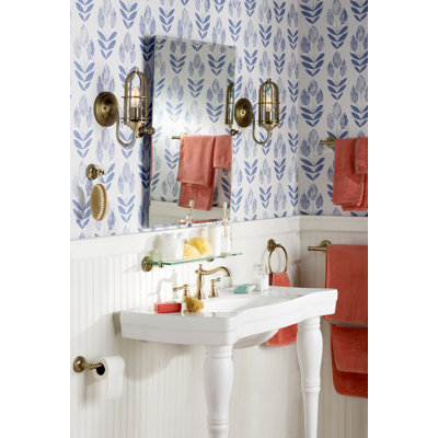 Lavabo de salle de bain console en céramique 36 "avec trop-plein Imperial